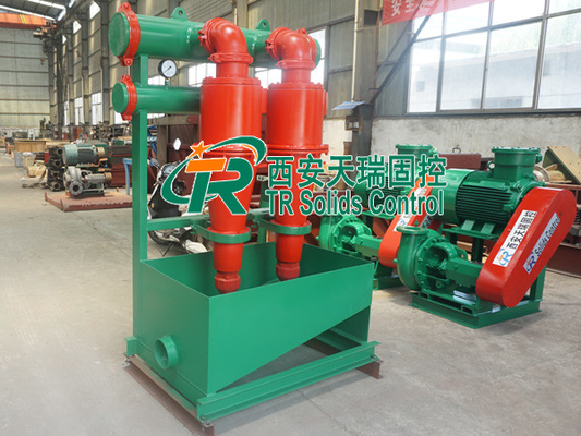 TRCS Series Desander Solids Control Equipment For Mud Treatment 300m3/H 3 Hydrocyclone