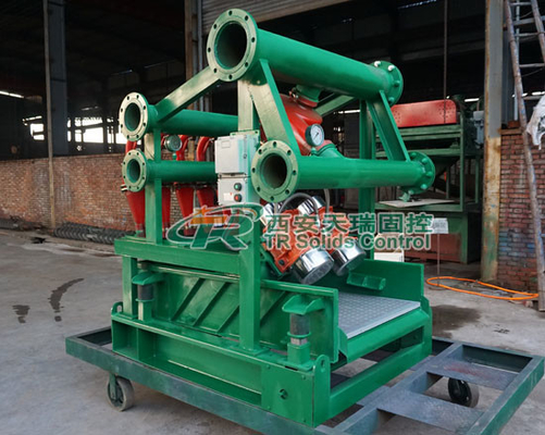 API Drilling Mud Cleaner Desilter Hydrocyclone For Oil / Gas Drilling Capacity 180m³/h High Separation Performance