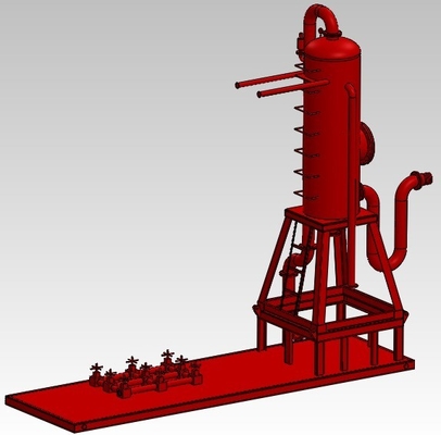 320m3/H Capacity Mud Gas Separator Poor Boy Degasser High Performance