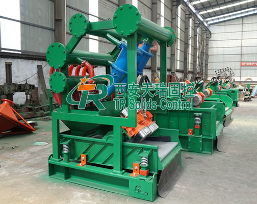 Oil Drilling Mud Removal Equipment Hydrocyclone Desilter Cleaner 580kg Weight