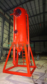 Oil Gas Drilling Mud Gas Separator Treat Gas Invade Mud DN100mm - DN200mm 180m3/H