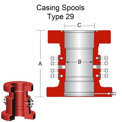 29 1/2" 15000psi Oilfield Drilling Wellhead Casing Spool