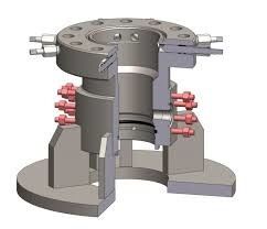 PSL1 70MPa 5000KN ANSI 4130 Wellhead Tubing Head