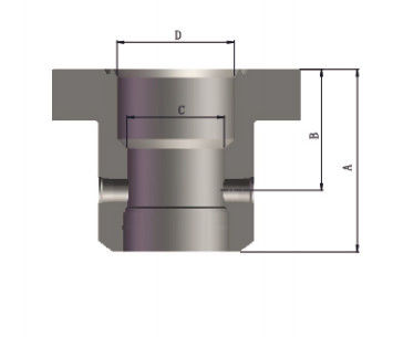PSL1 5000KN 10000PSI Wellhead Casing Head Assembly