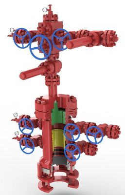 Oilfield Drilling 2 1/16" API Wellhead X Mas Tree