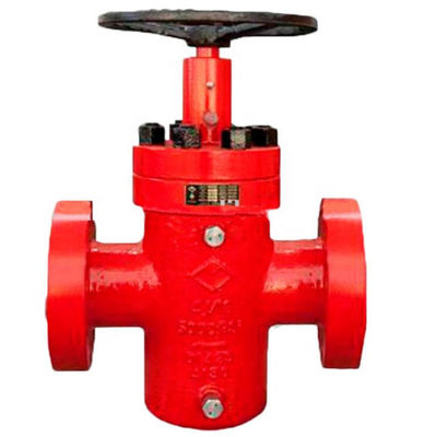 Flange End 10K PSI Oil Drilling Choke Valve Red Color