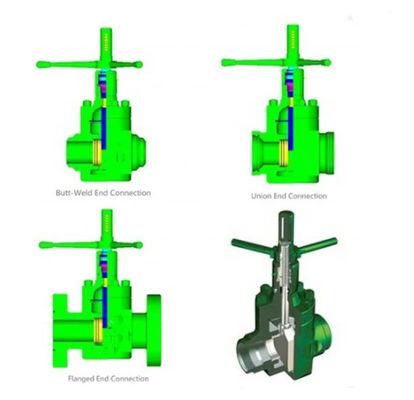 Oilfield Flange Connection Adjustable Choke Valve 5000PSI