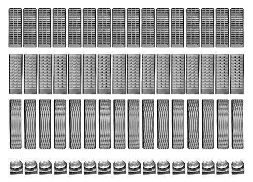 Sandblast Well Drill Spare Parts Straight Tooth Manual Tong Dies