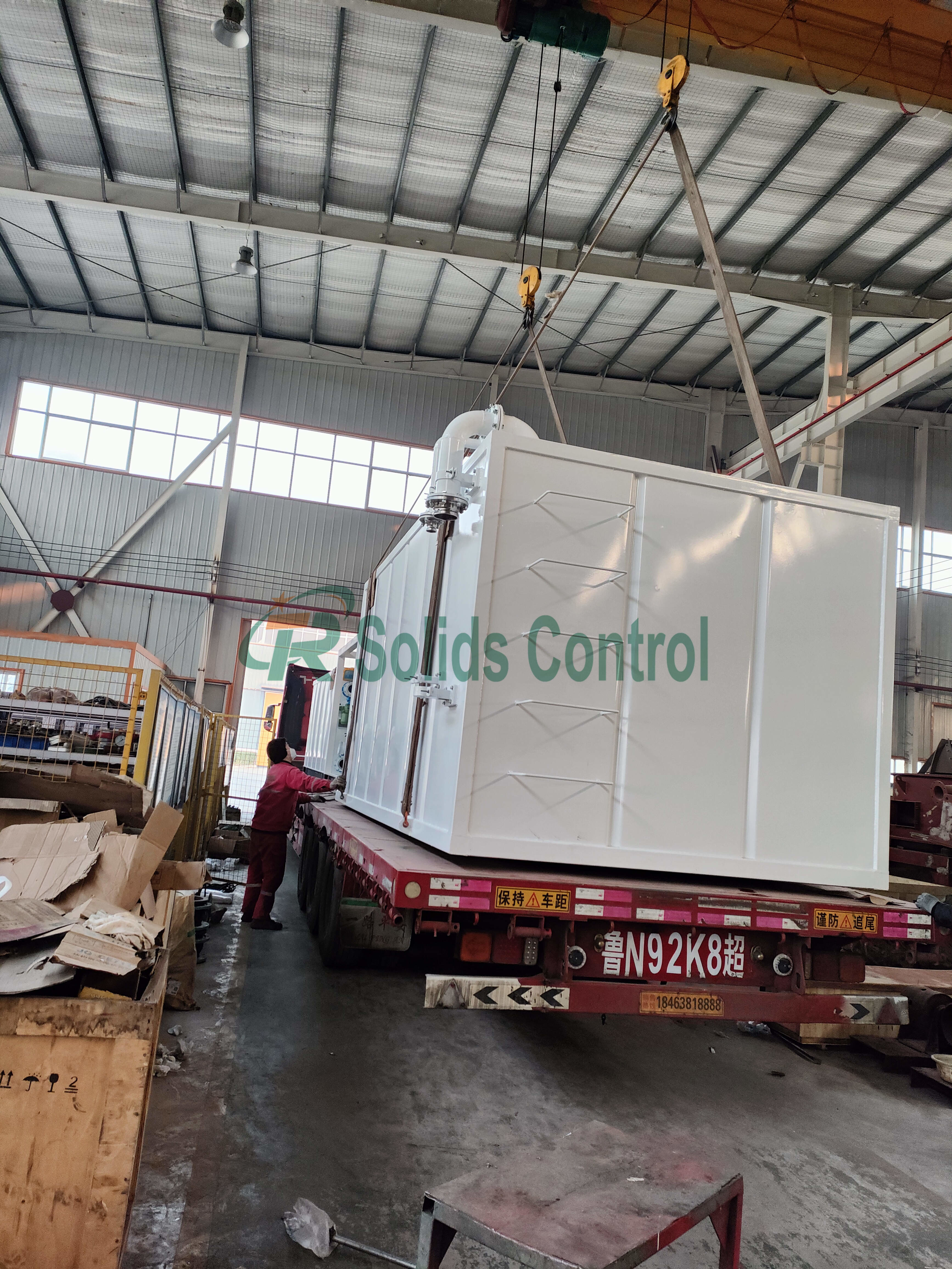 Solids Control Tank Skid Mounted Clear Water Tank For Solids Control System Waste ...